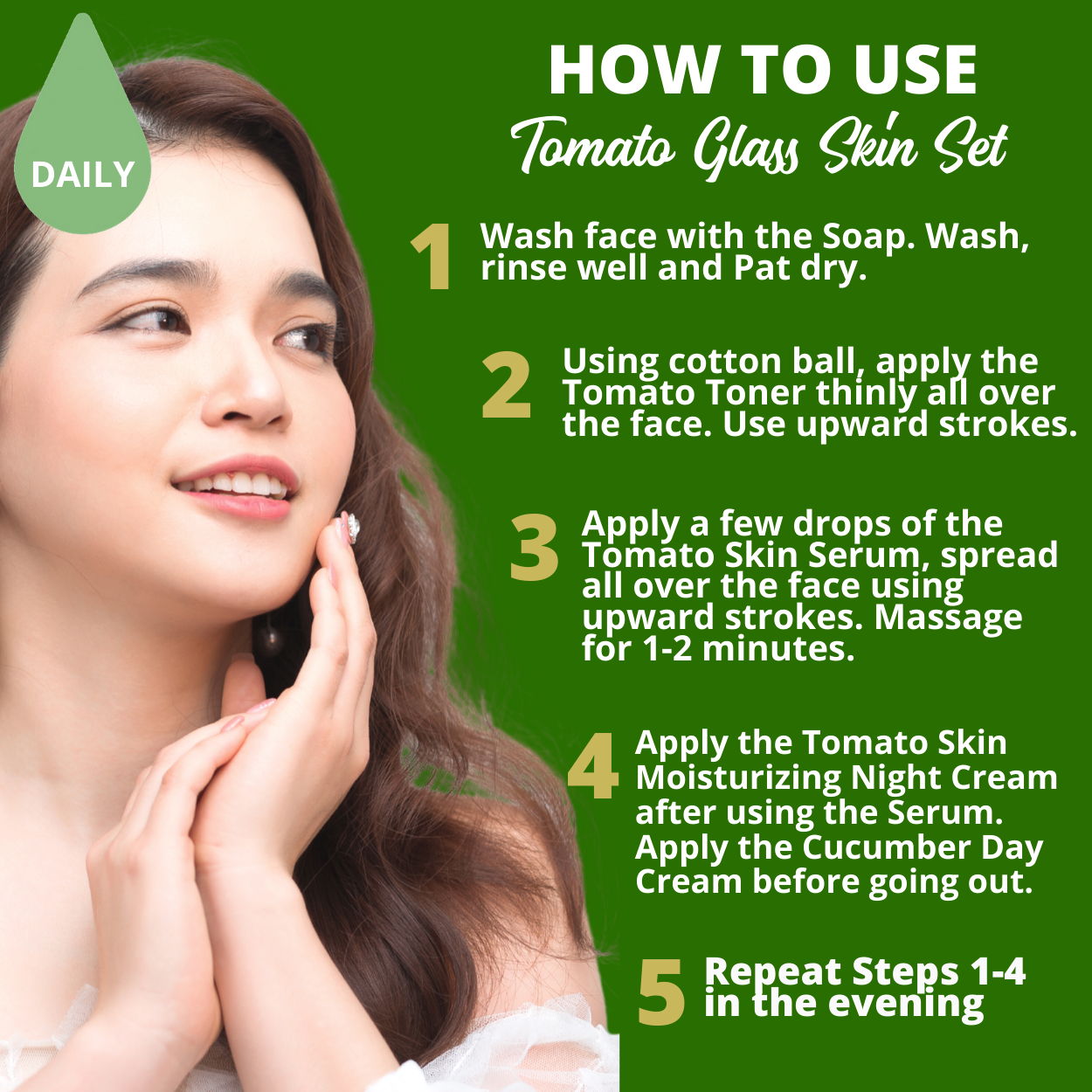 Greenika Tomato Glass Skin Set