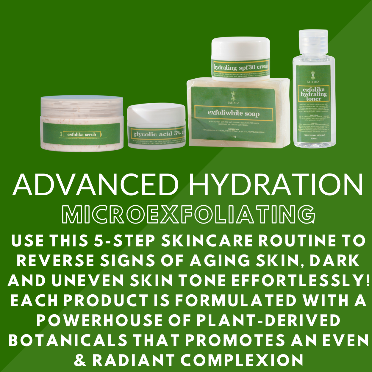 Greenika Exfolika Whitening Set