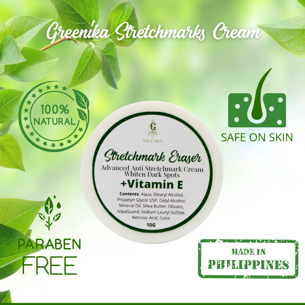 Greenika Stretch Mark Cream Dark Spot Remover