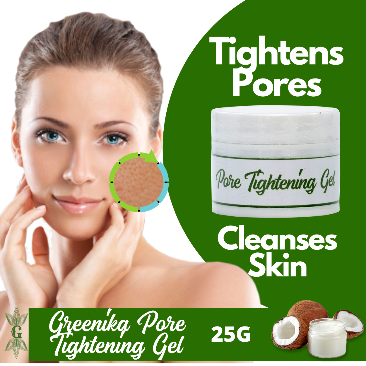 Greenika Pore Tightening Minimizer Gel Facial Moisturizer