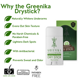 Greenika DryStick Brightening Deodorant for Dark Underarms
