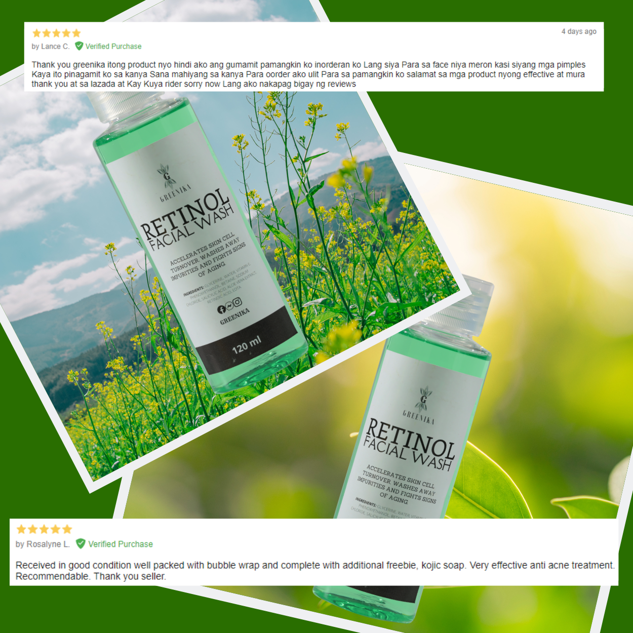 Greenika Retinol Facial Wash