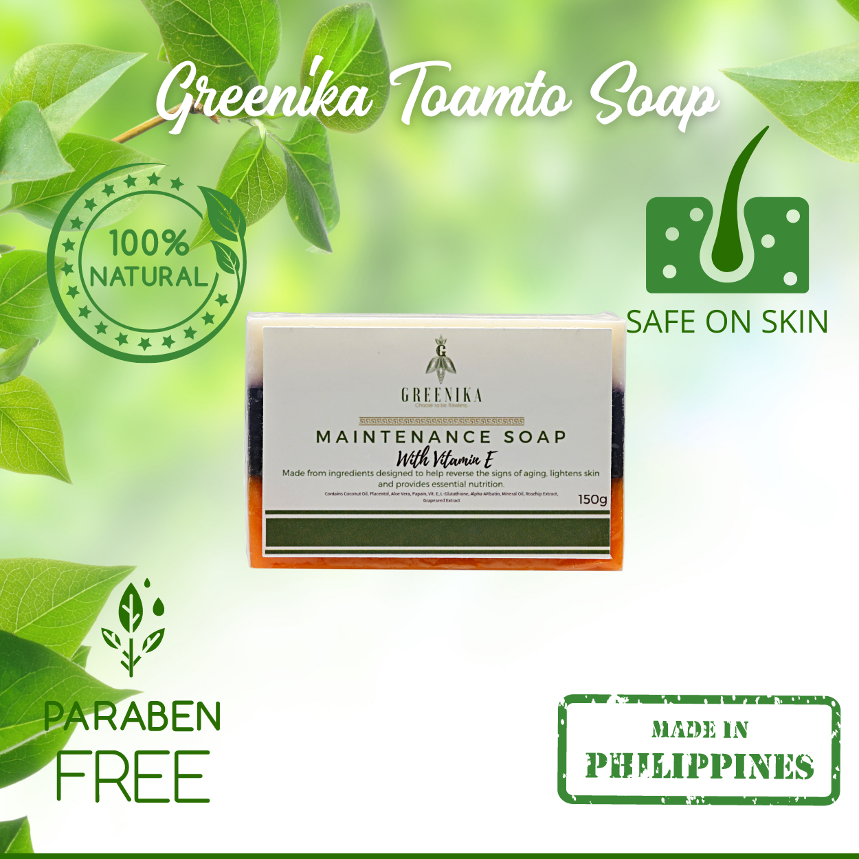Greenika Maintenance Soap with Vitamin E