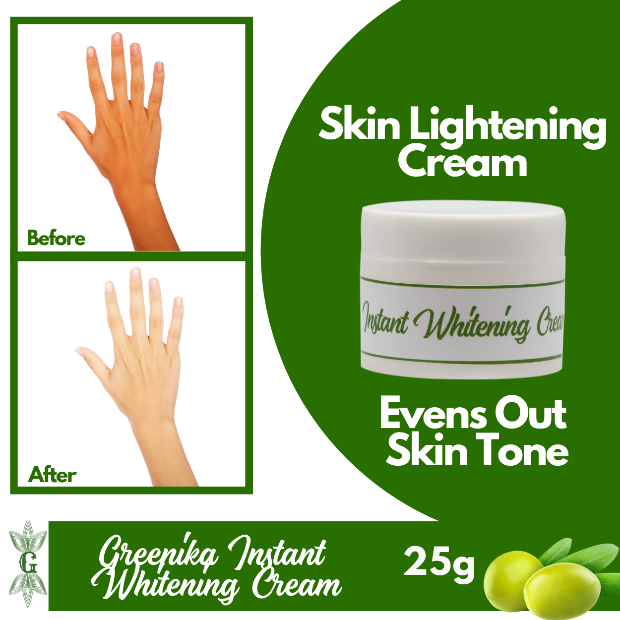 Greenika Instant Whitening Cream