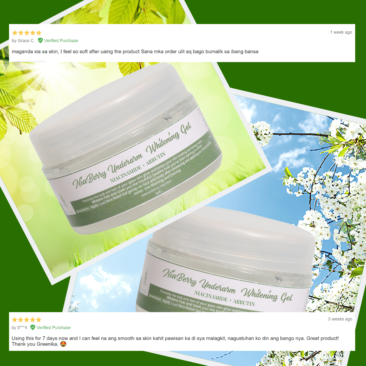 Greenika Niaberry Underarm Whitening Gel
