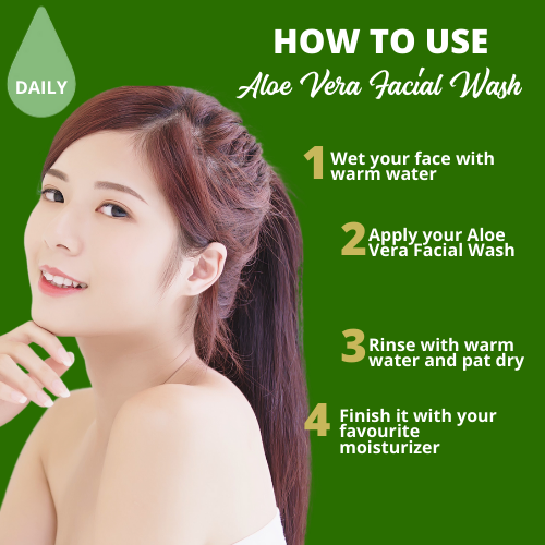 Greenika Aloe Vera Facial Wash with Vitamin E