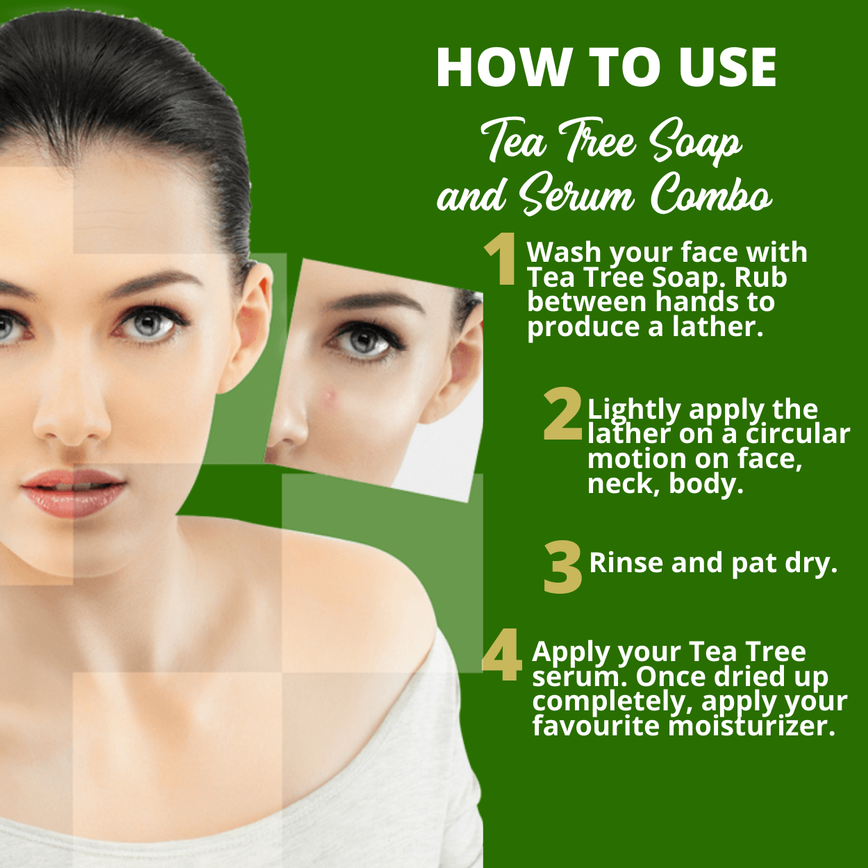 Greenika Tea Tree Combo Face Serum & Soap