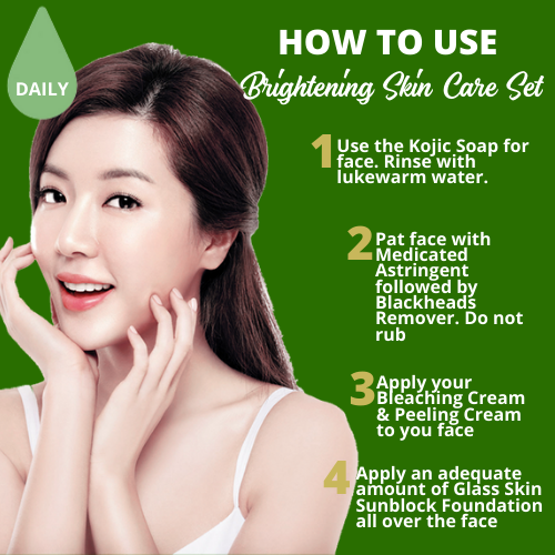 Greenika Brightening Skin Care Set Local Obagi Set