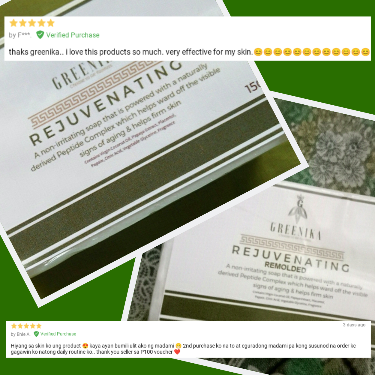 Greenika Premium Organic Rejuvenating Soap