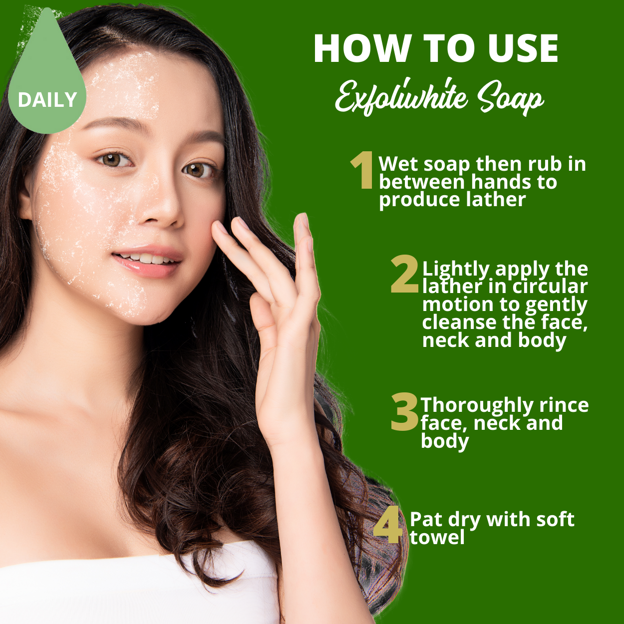 Greenika Exfolika Soap Lightens and Whitens Skin