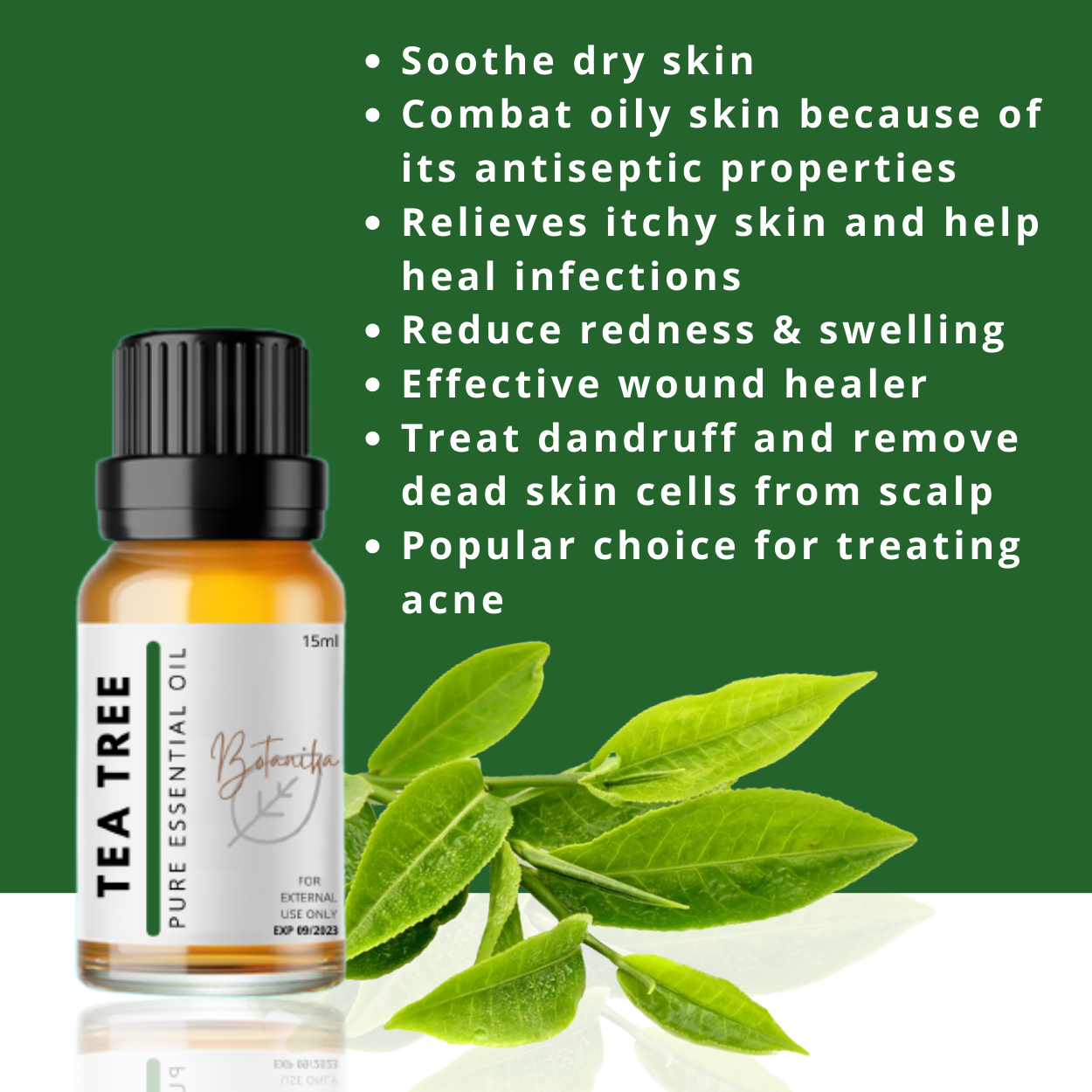 Botanika Tea Tree Pure Essential Oil Aromatherapy Undiluted