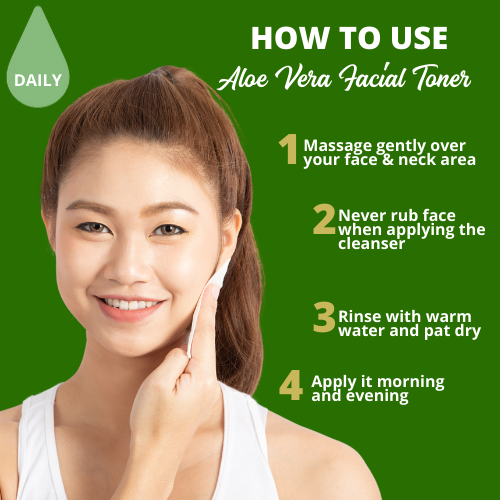 Greenika Aloe Vera Facial Toner Rich in Vitamin E