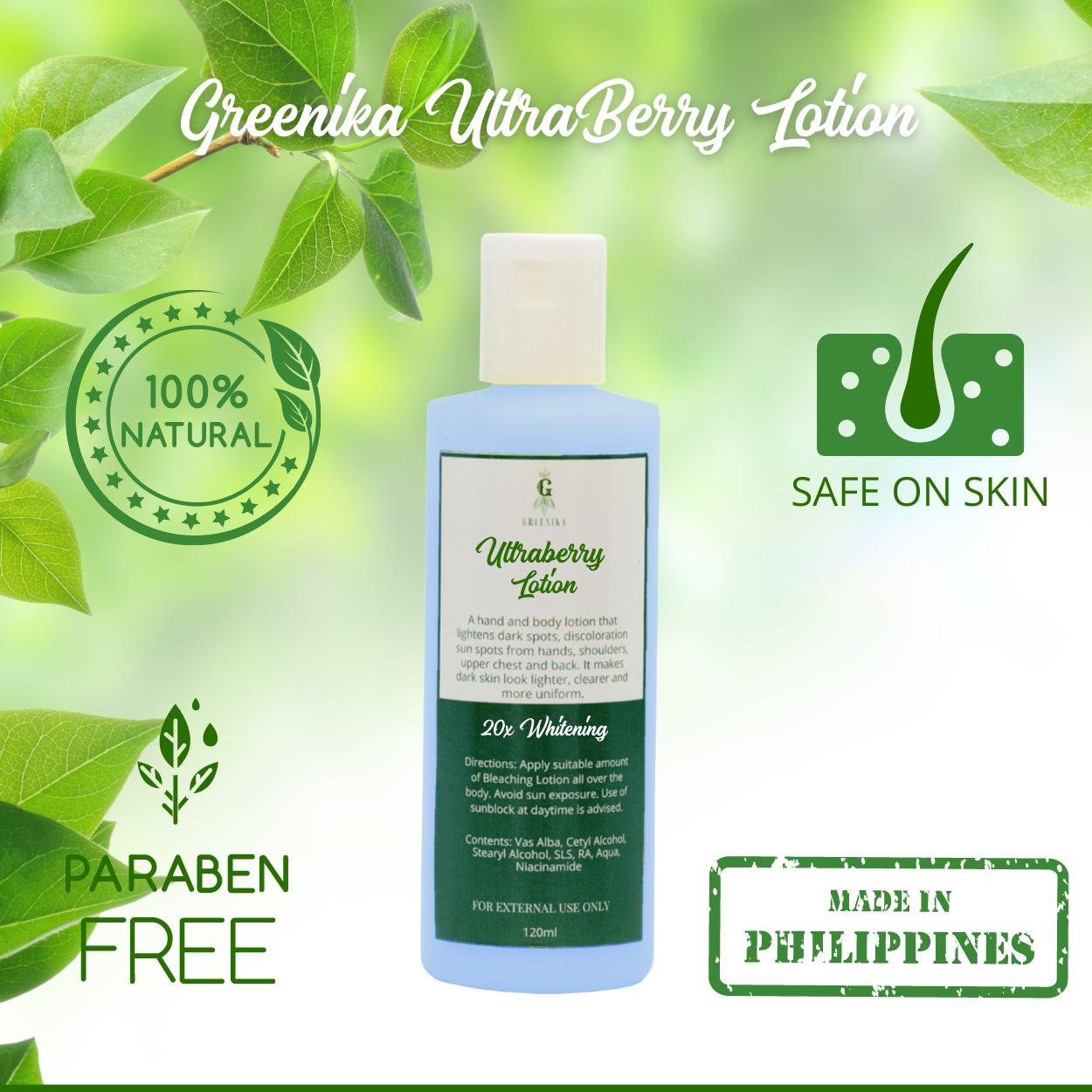 Greenika Ultraberry Whitening Lotion