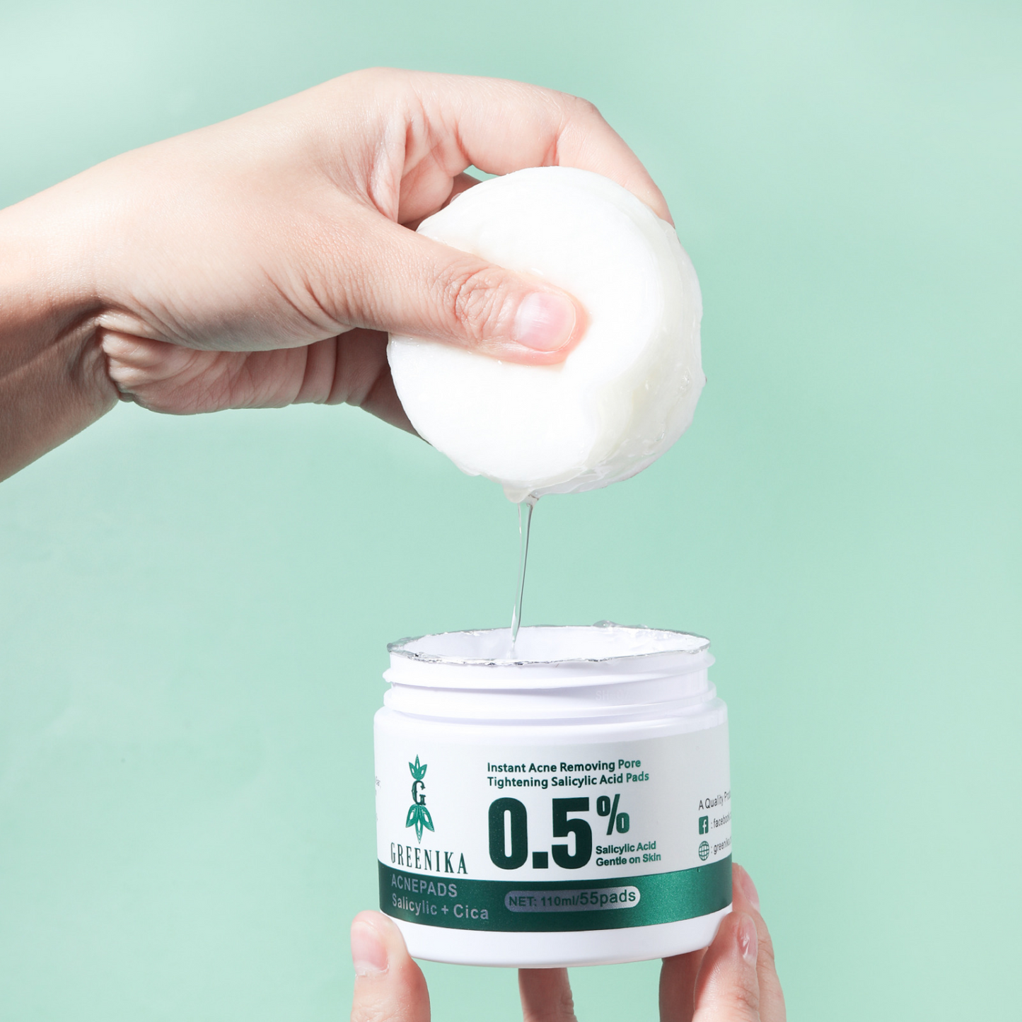 Greenika Premium ACNEPADS Intant Pore Cleansing
