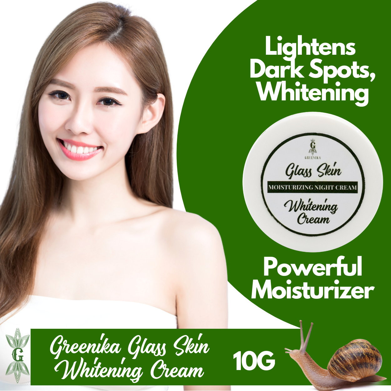 Greenika Glass Skin Facial Moisturizing Cream