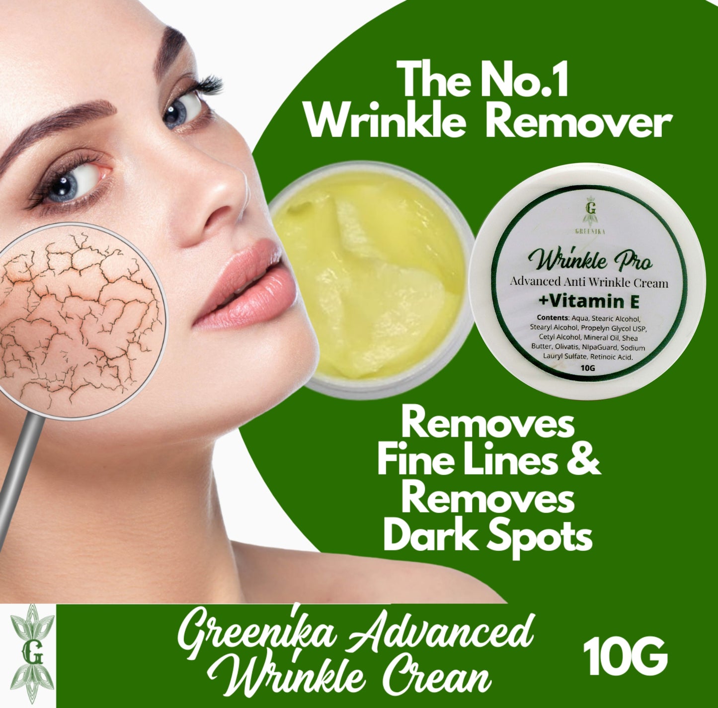 Greenika Anti Wrinkle Cream Anti Aging Cream with Moisturizer