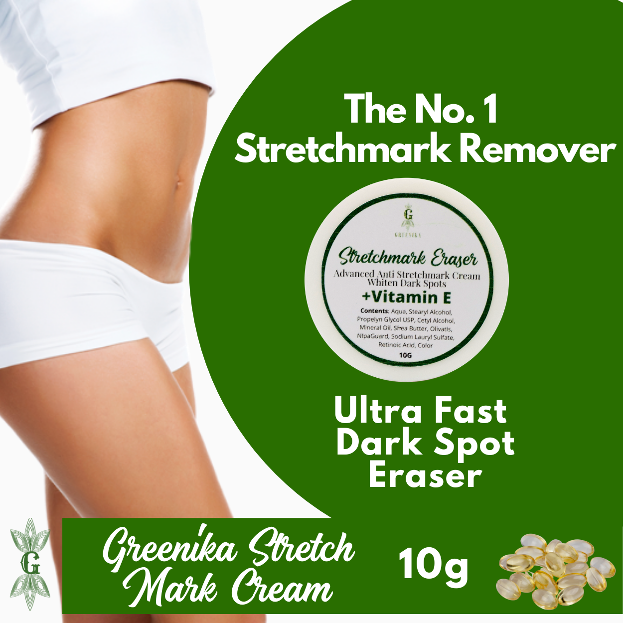 Greenika Stretch Mark Cream Dark Spot Remover