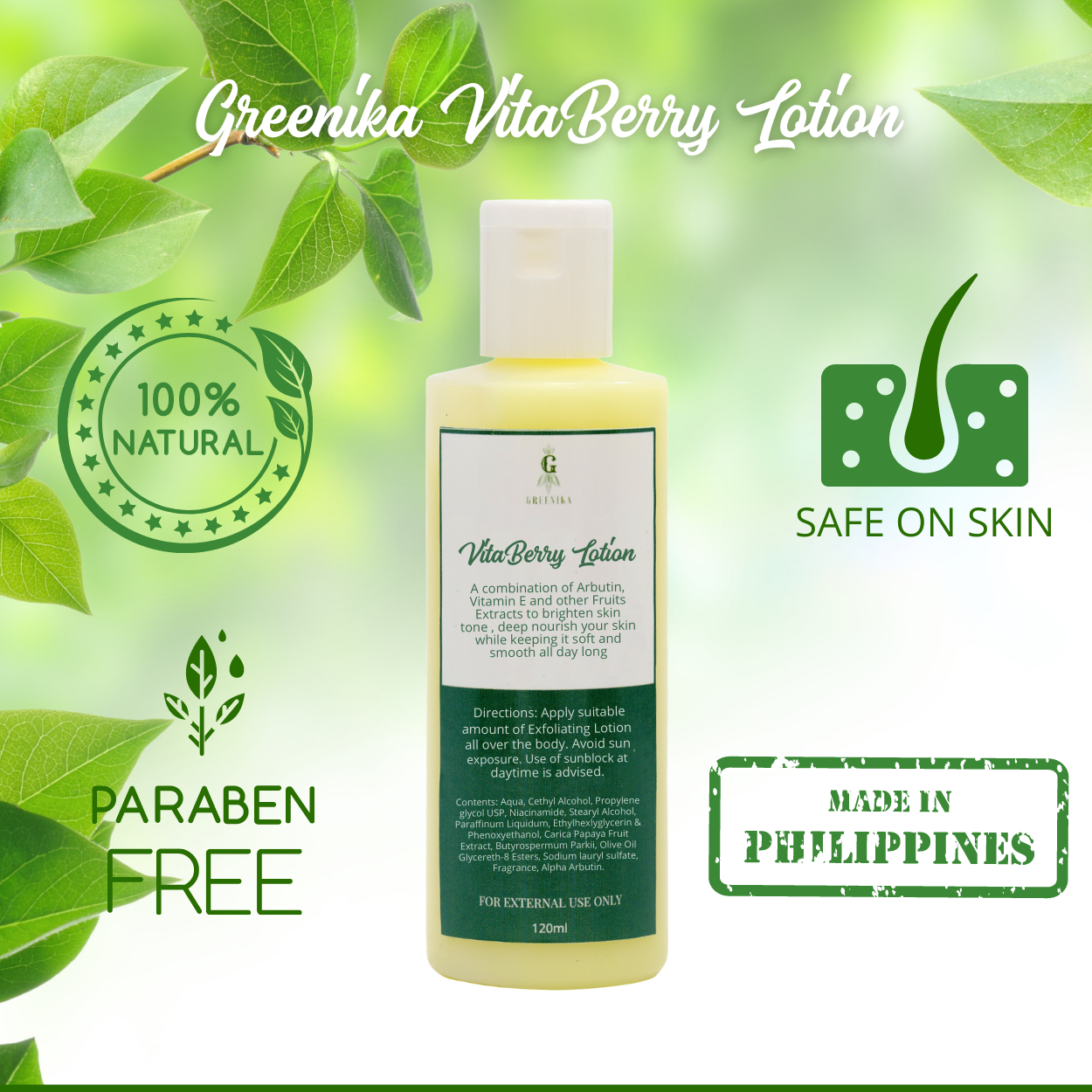 Greenika Vitaberry Whitening Lotion
