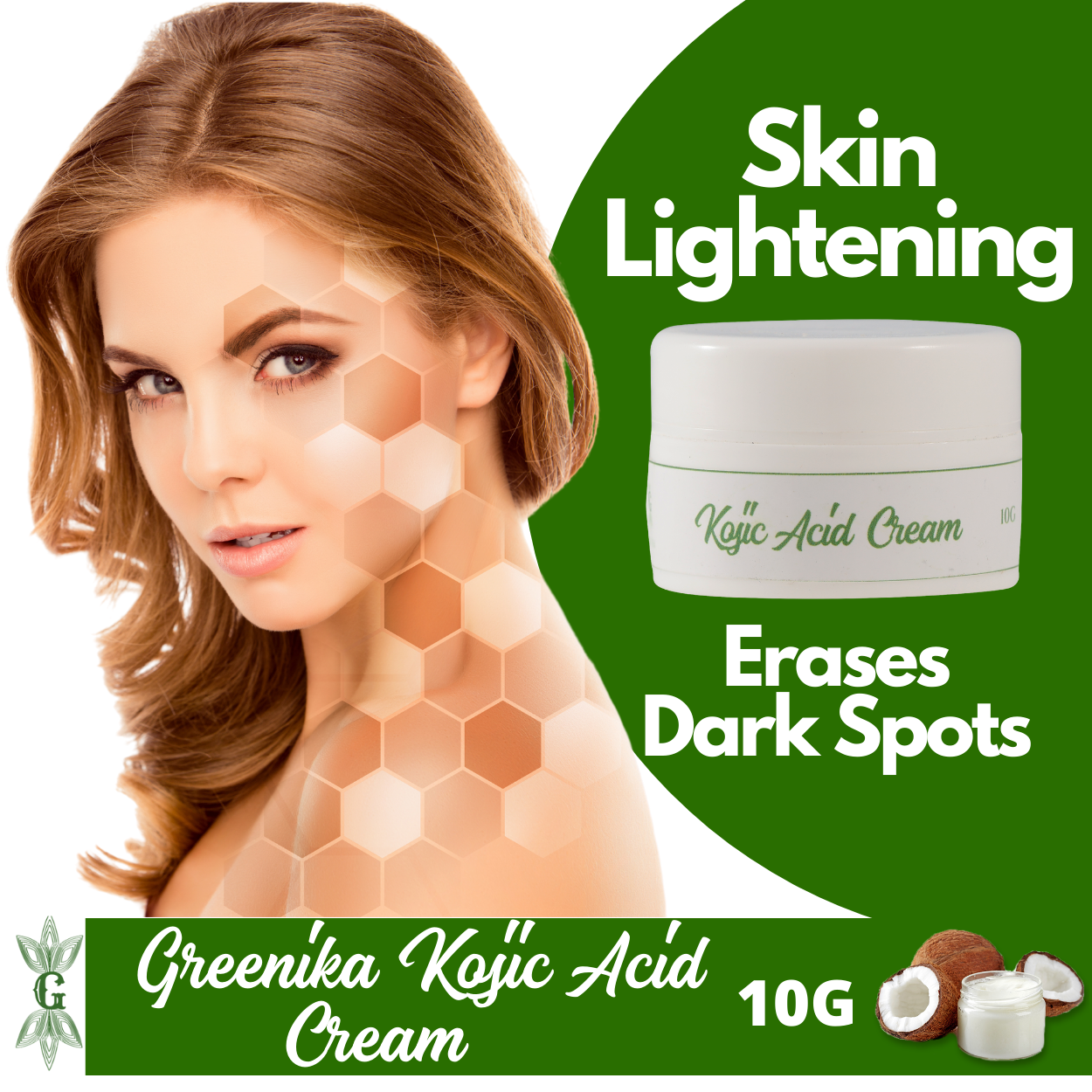 Greenika Kojic Acid Whitening Cream