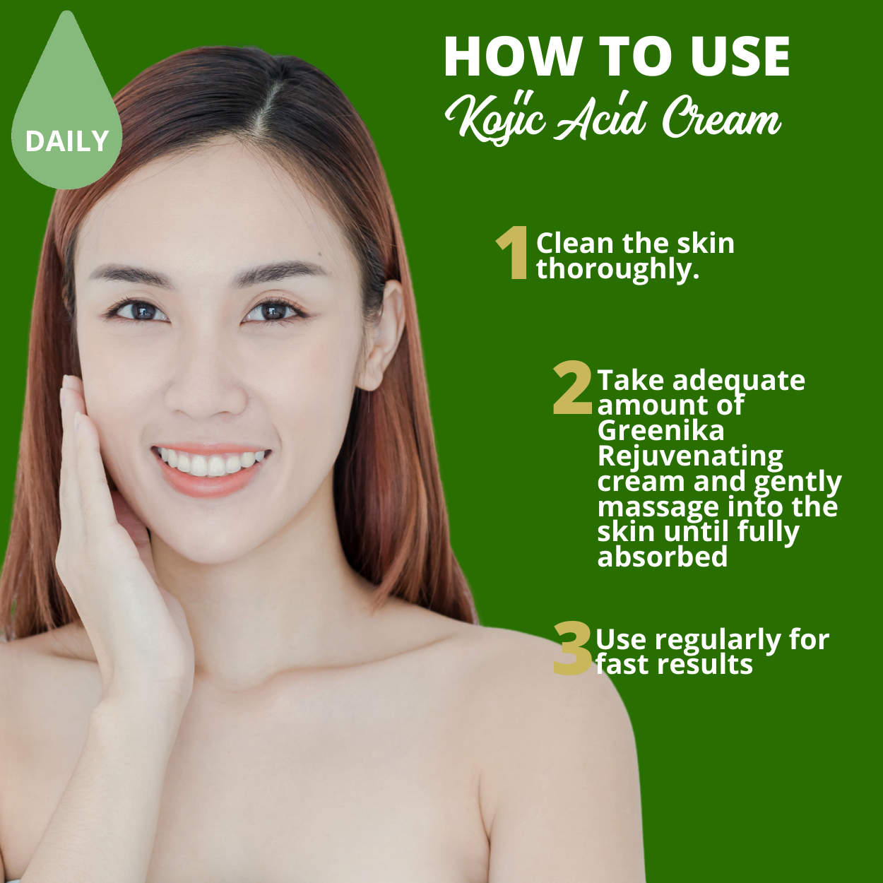Greenika Glutathione Anti Aging Whitening Cream