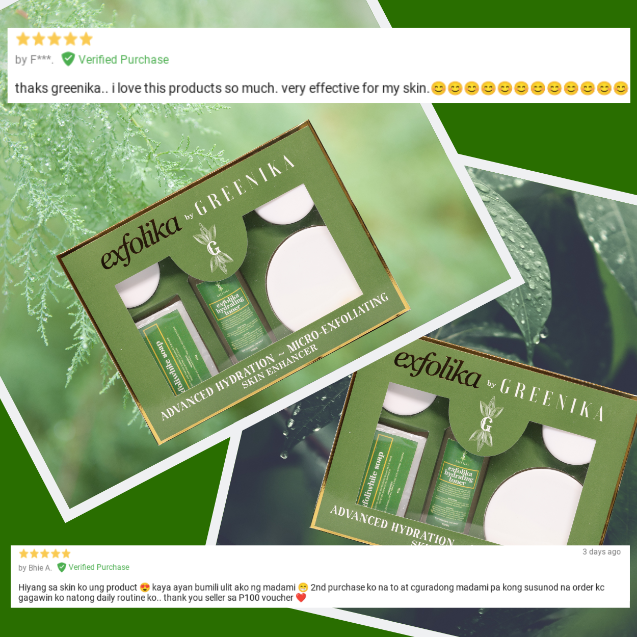 Greenika Exfolika Whitening Set