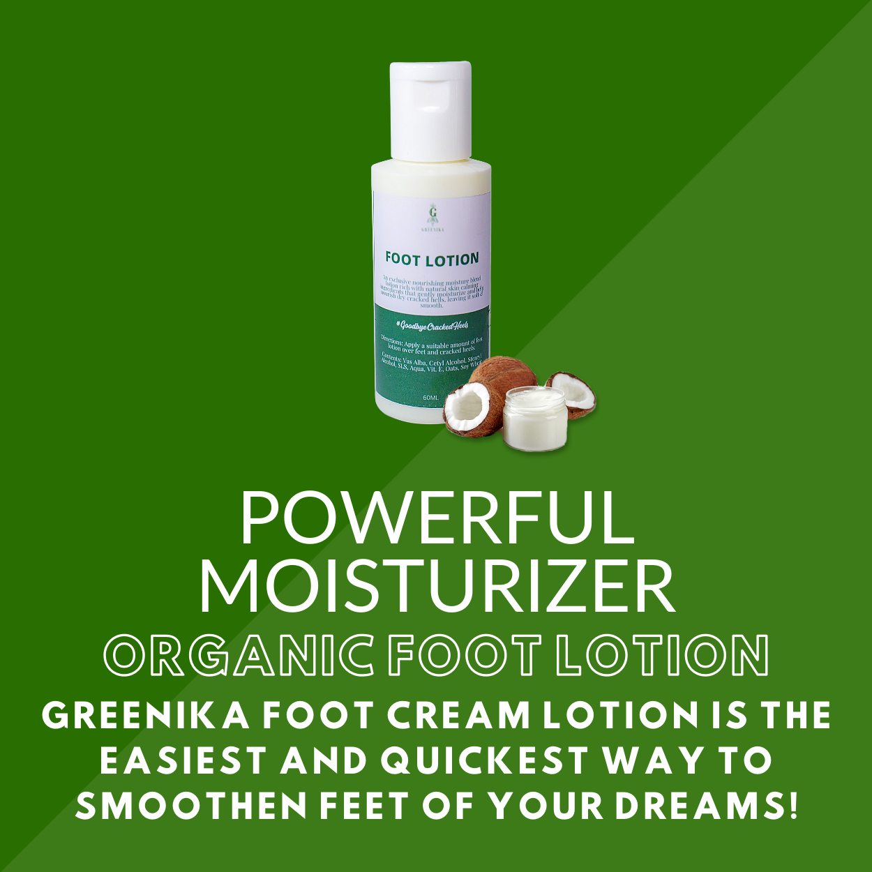 Greenika Natural Foot Cream Lotion