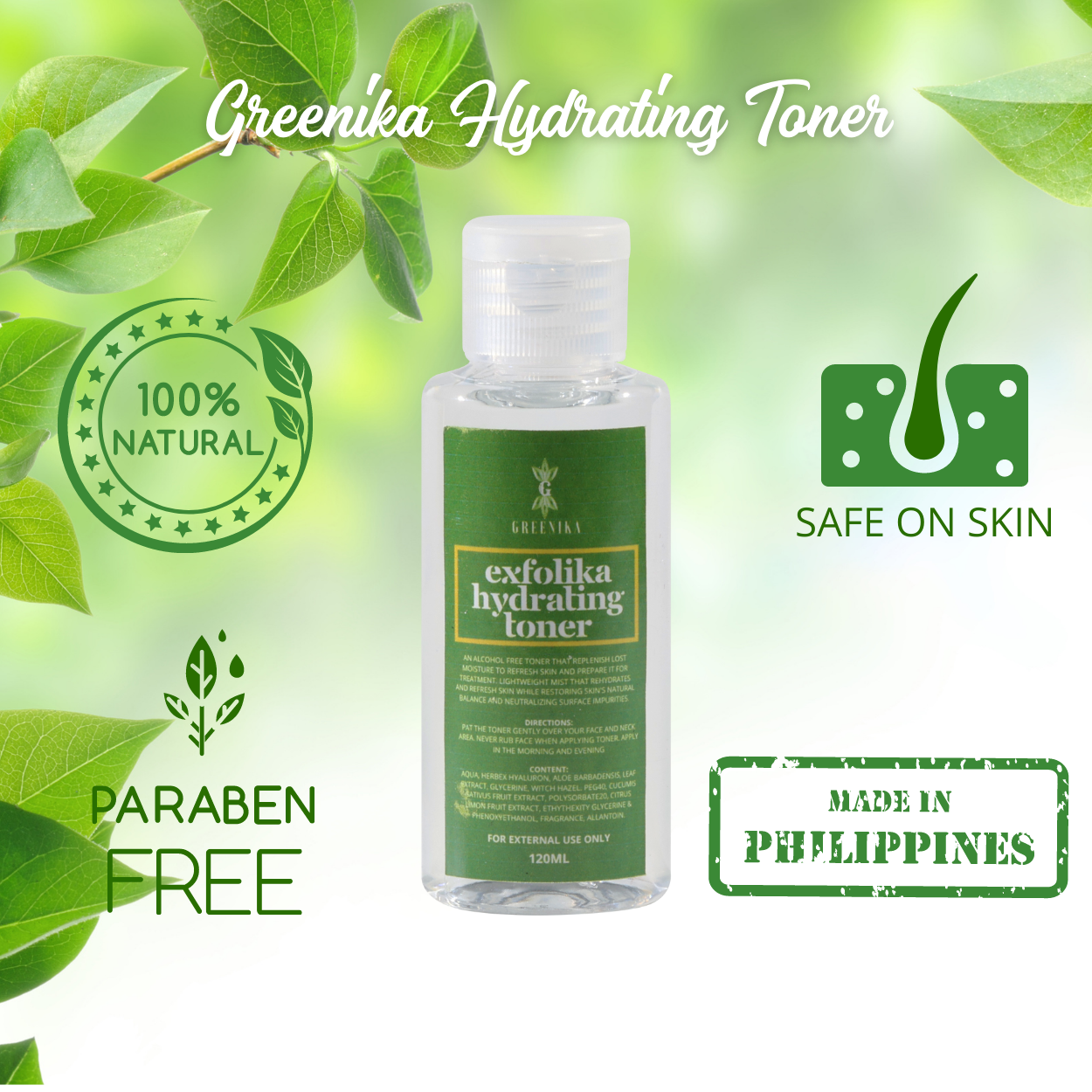 Greenika Exfolika Hydrating Toner