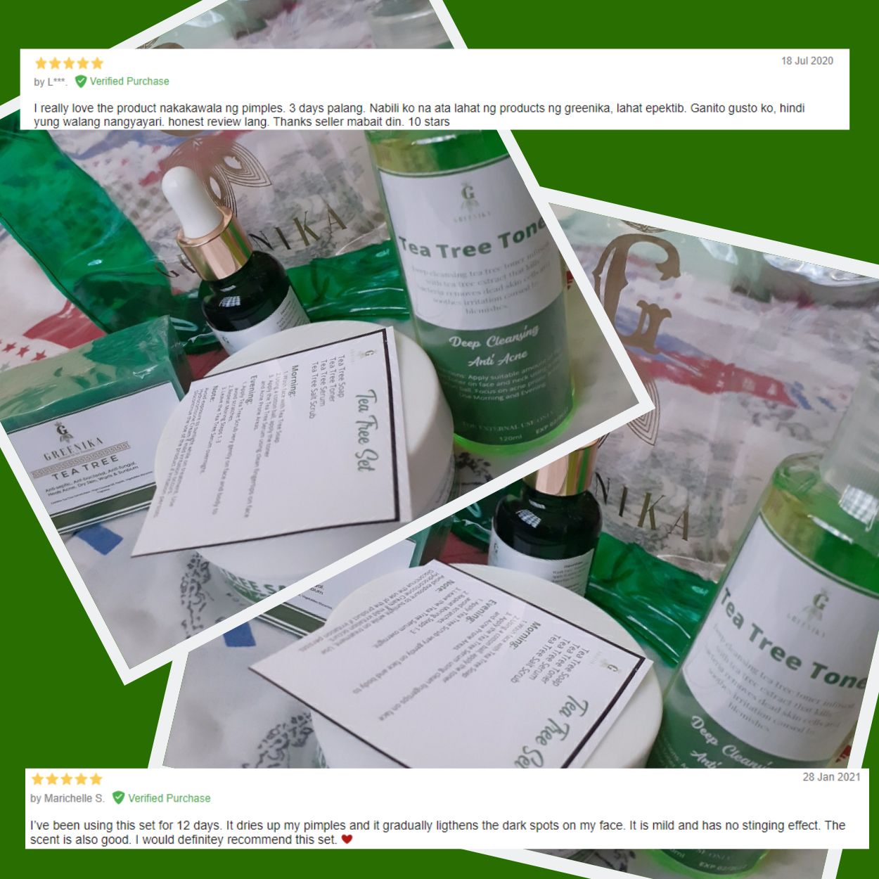 Greenika Tea Tree 4 Pc Anti Acne Set
