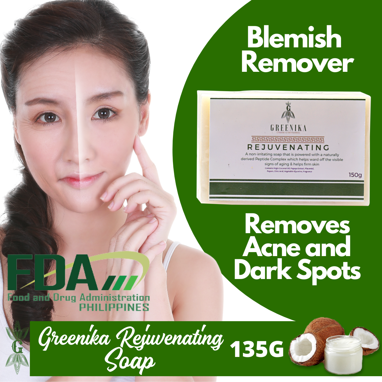 Greenika Premium Organic Rejuvenating Soap