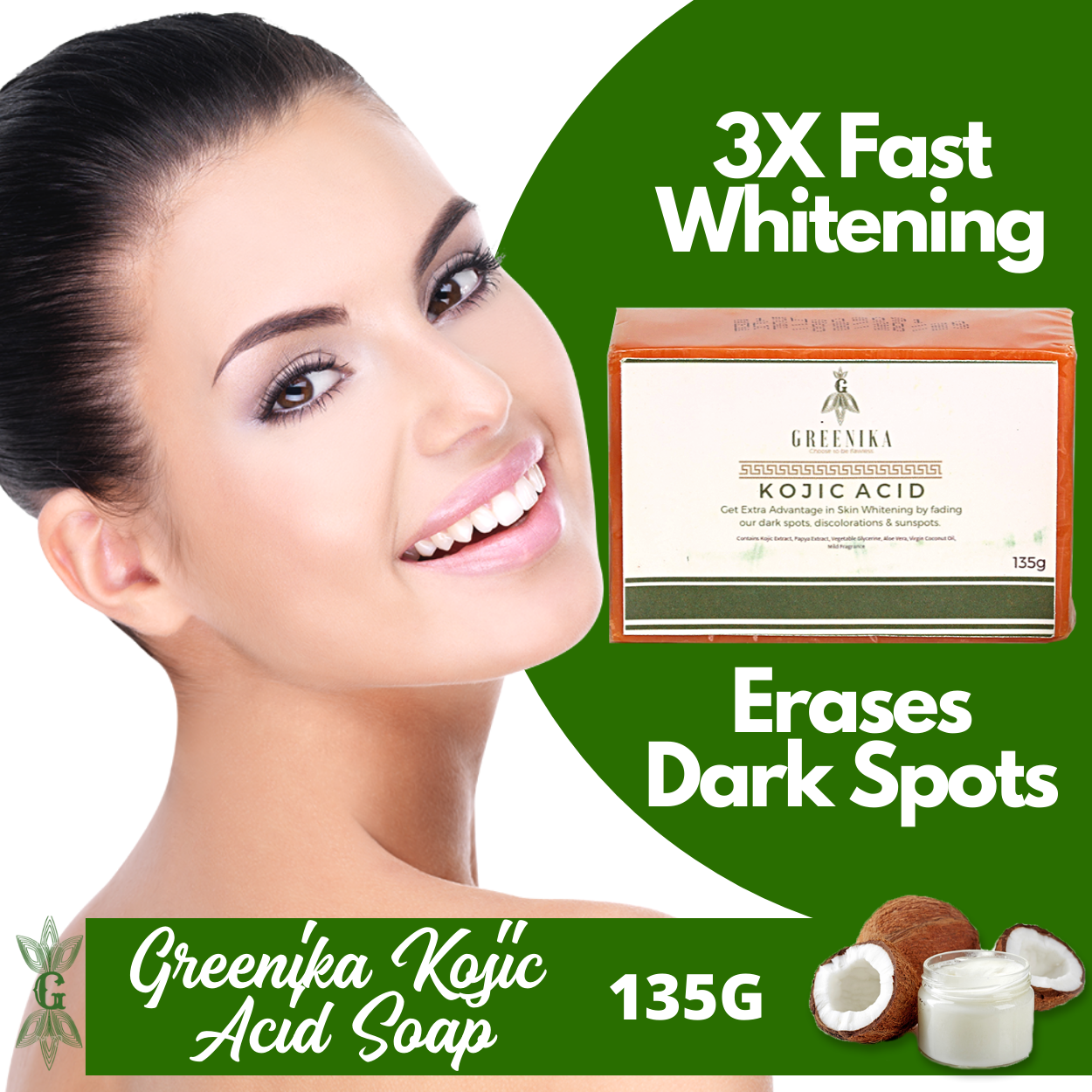 Greenika Kojic Acid Soap