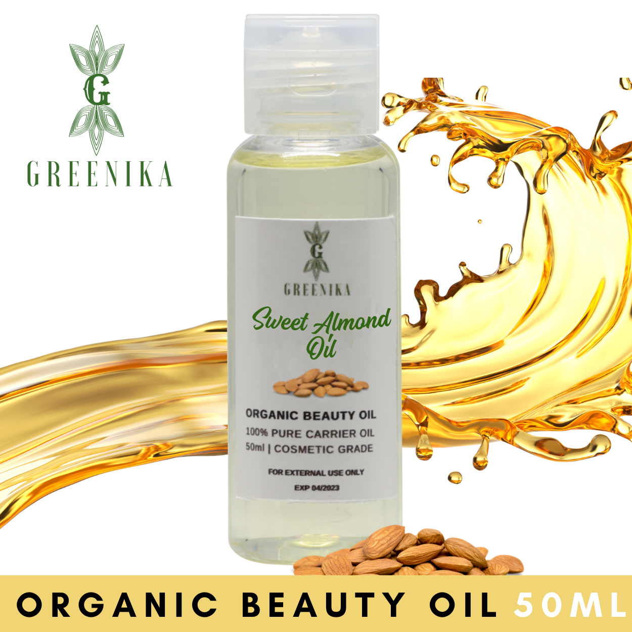 Greenika Sweet Almond Carrier Essential Oil