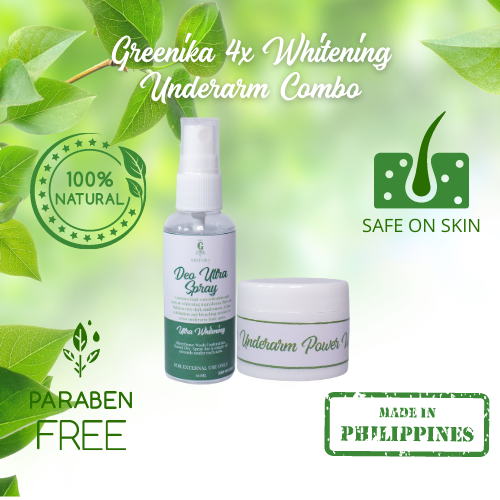 Greenika Whitening Underarm Combo - Cream + Spray
