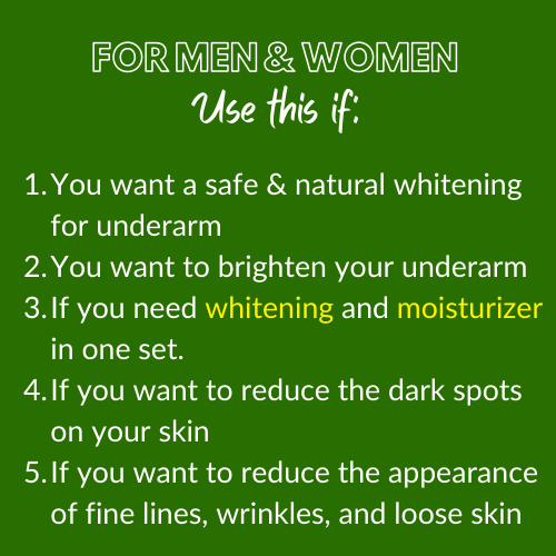 Greenika Whitening Underarm Combo - Cream + Spray