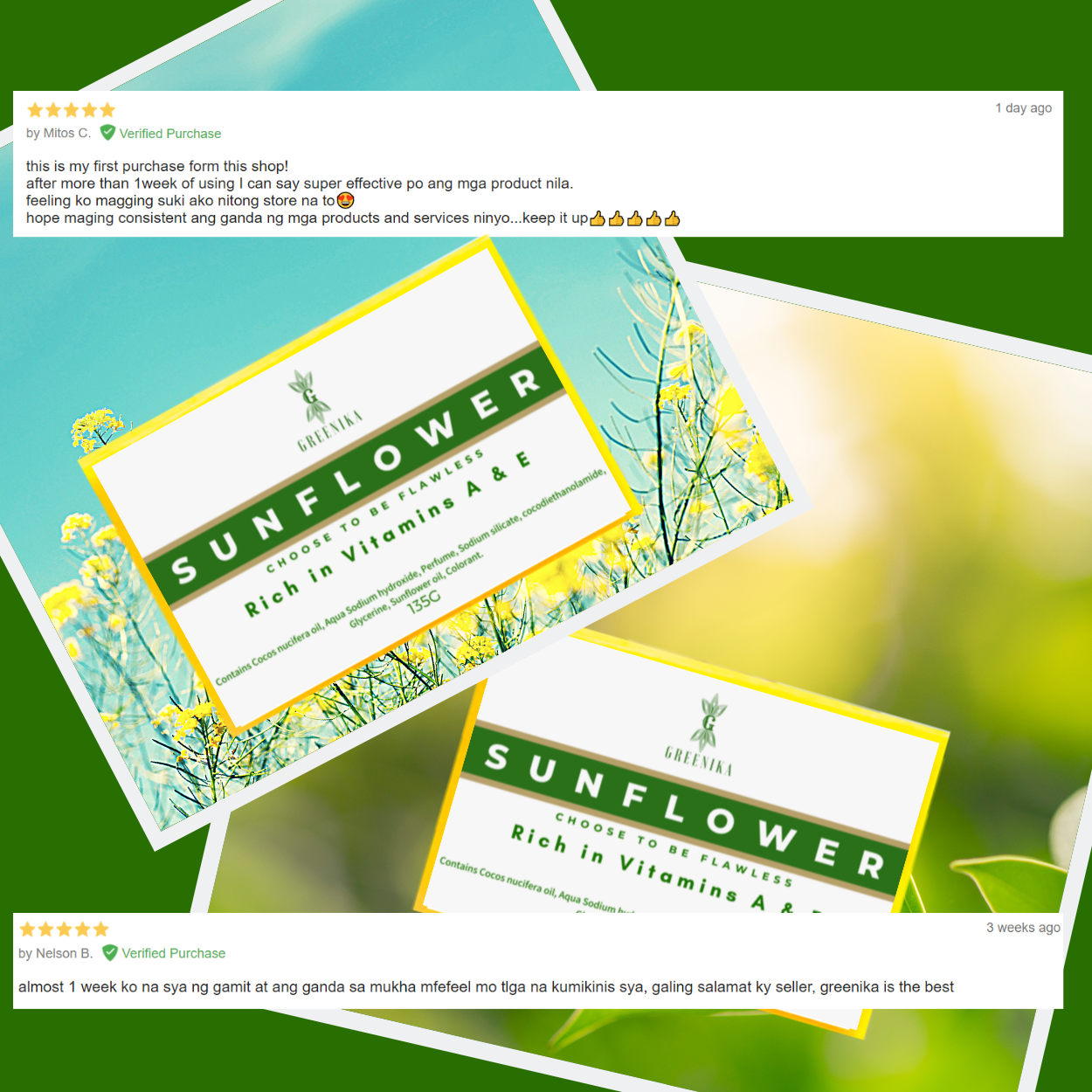 Greenika Organic Sunflower Soap