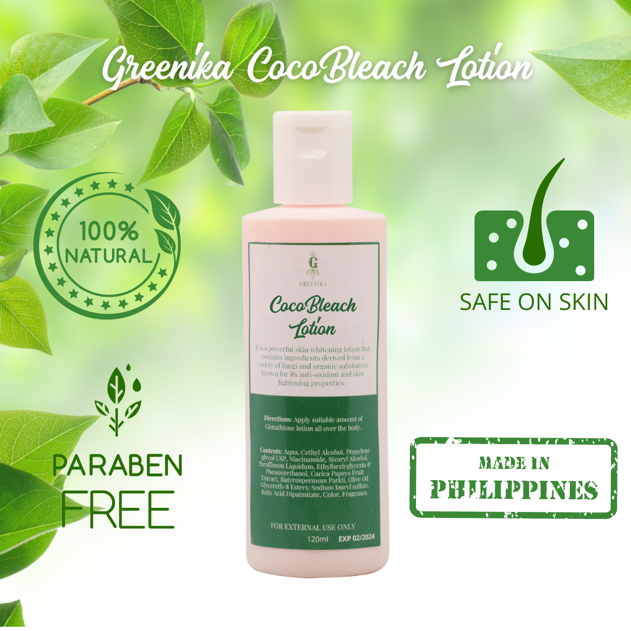 Greenika CocoBleach Whitening Lotion