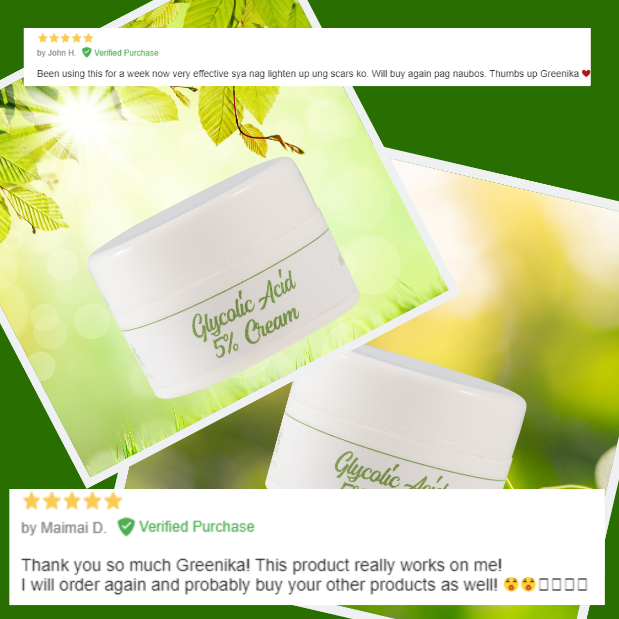 Greenika Glycolic Acid 5% Exfoliating Cream