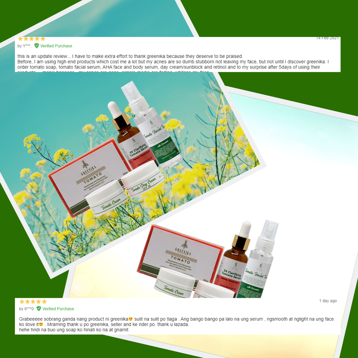 Greenika Tomato Glass Skin Set