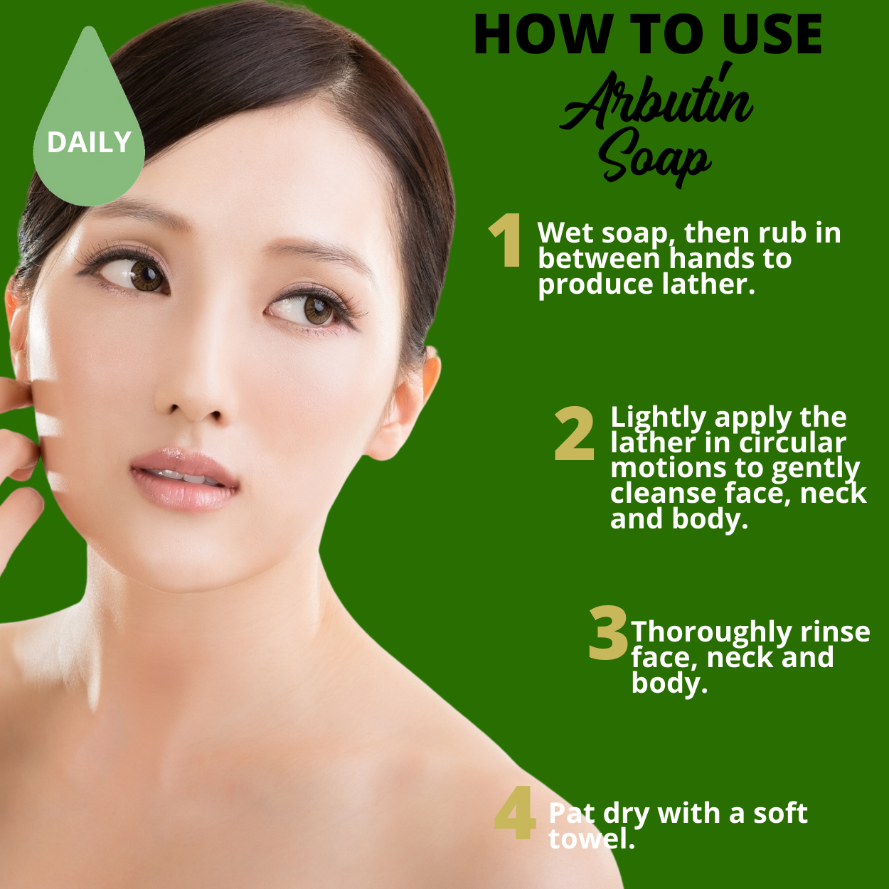 Greenika Premium Organic Alpha Arbutin Soap
