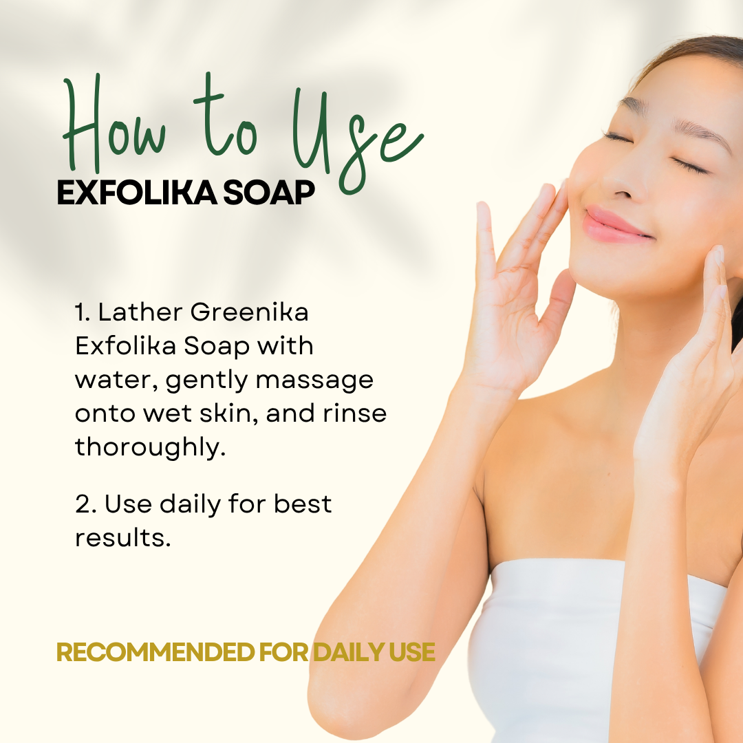 Greenika Exfolika Soap Lightens and Whitens Skin