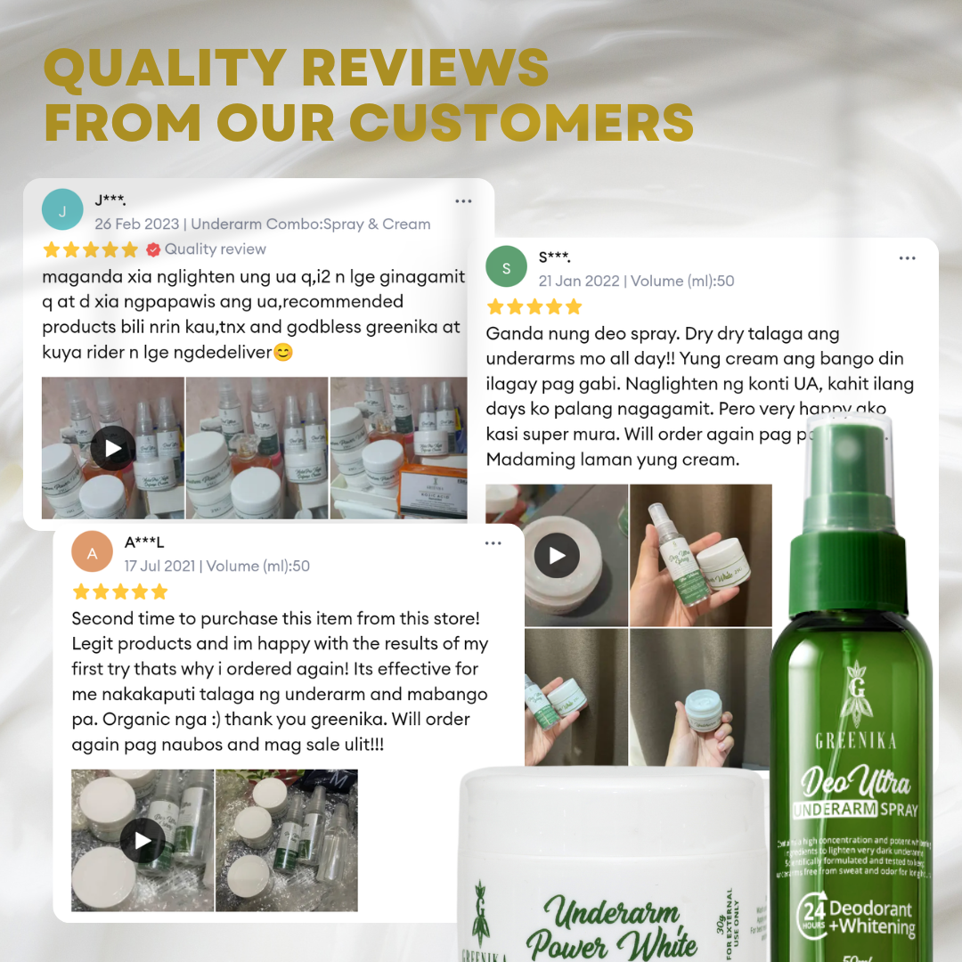 Greenika Whitening Underarm Combo - Cream + Spray