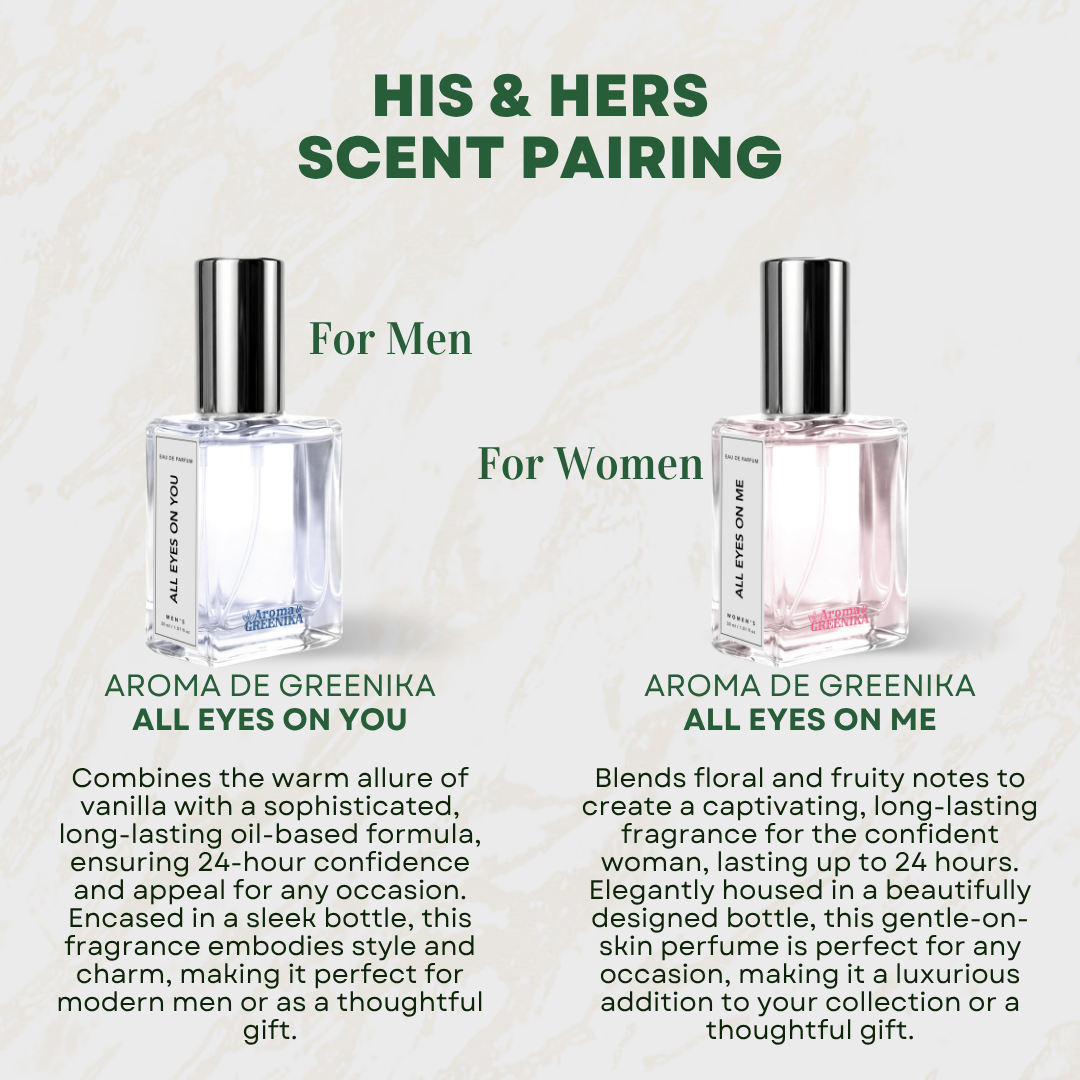 AROMA DE GREENIKA Long Lasting Couple Scent Perfume Bundle