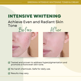 Greenika 100ML Intensive Whitening Toner + 30G Intensive Whitening Cream with SPF 30