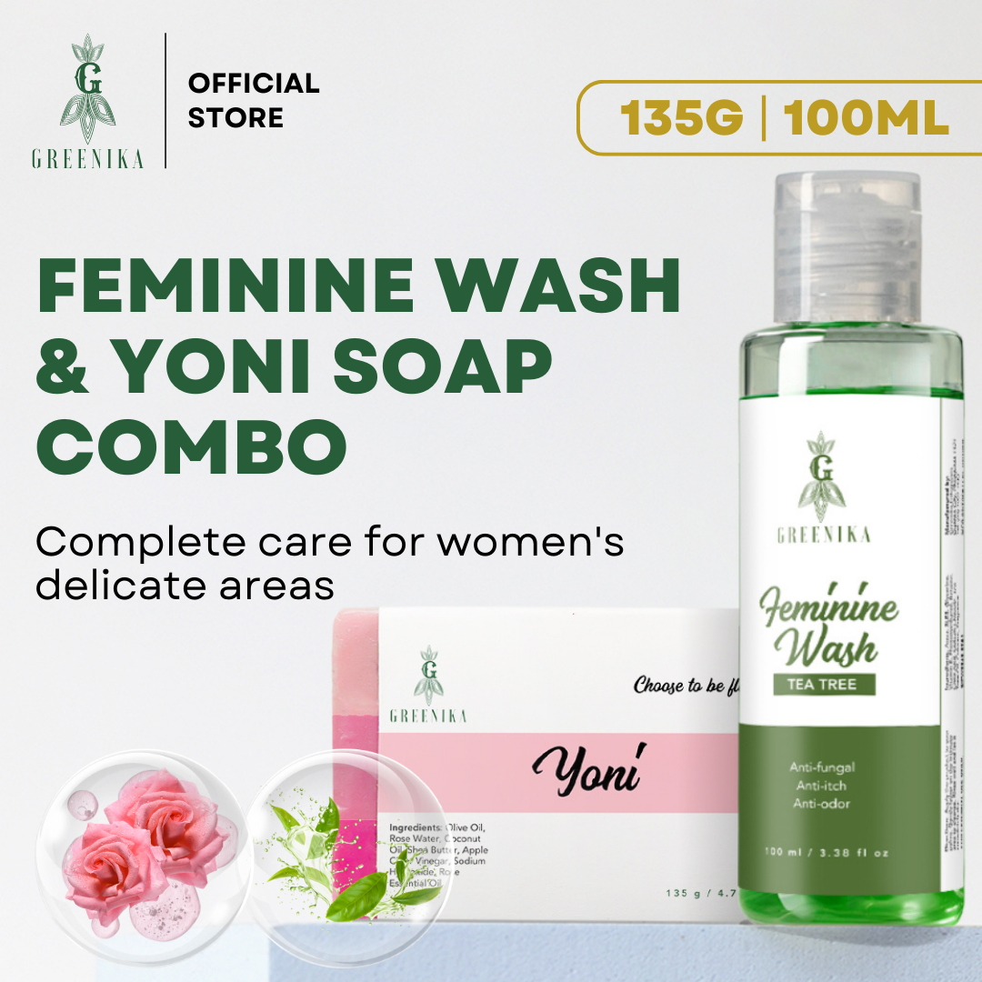 Greenika Feminine Wash + Yoni Soap Combo