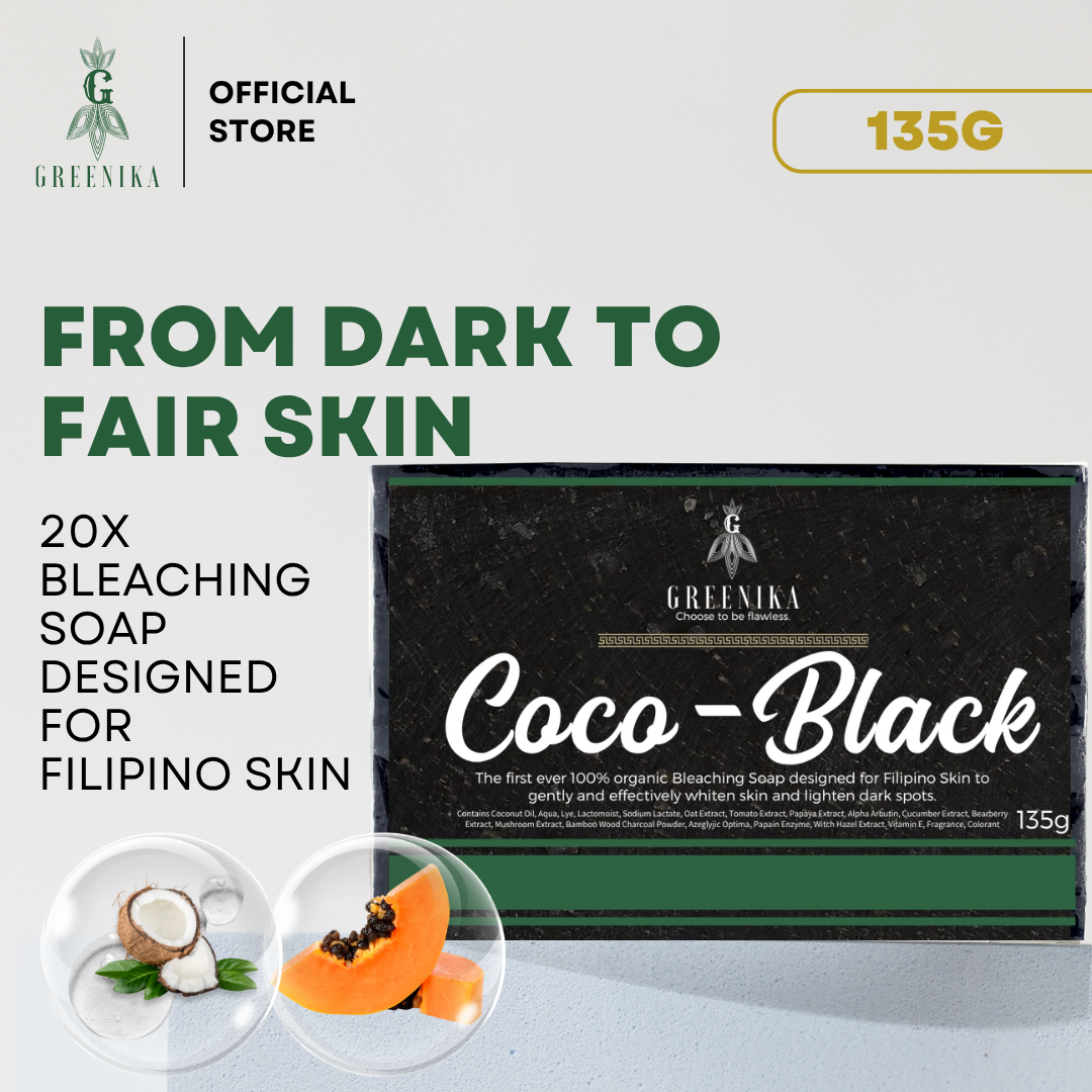 Greenika Ultimate Whitening 10X Bleaching Coco-Black Soap