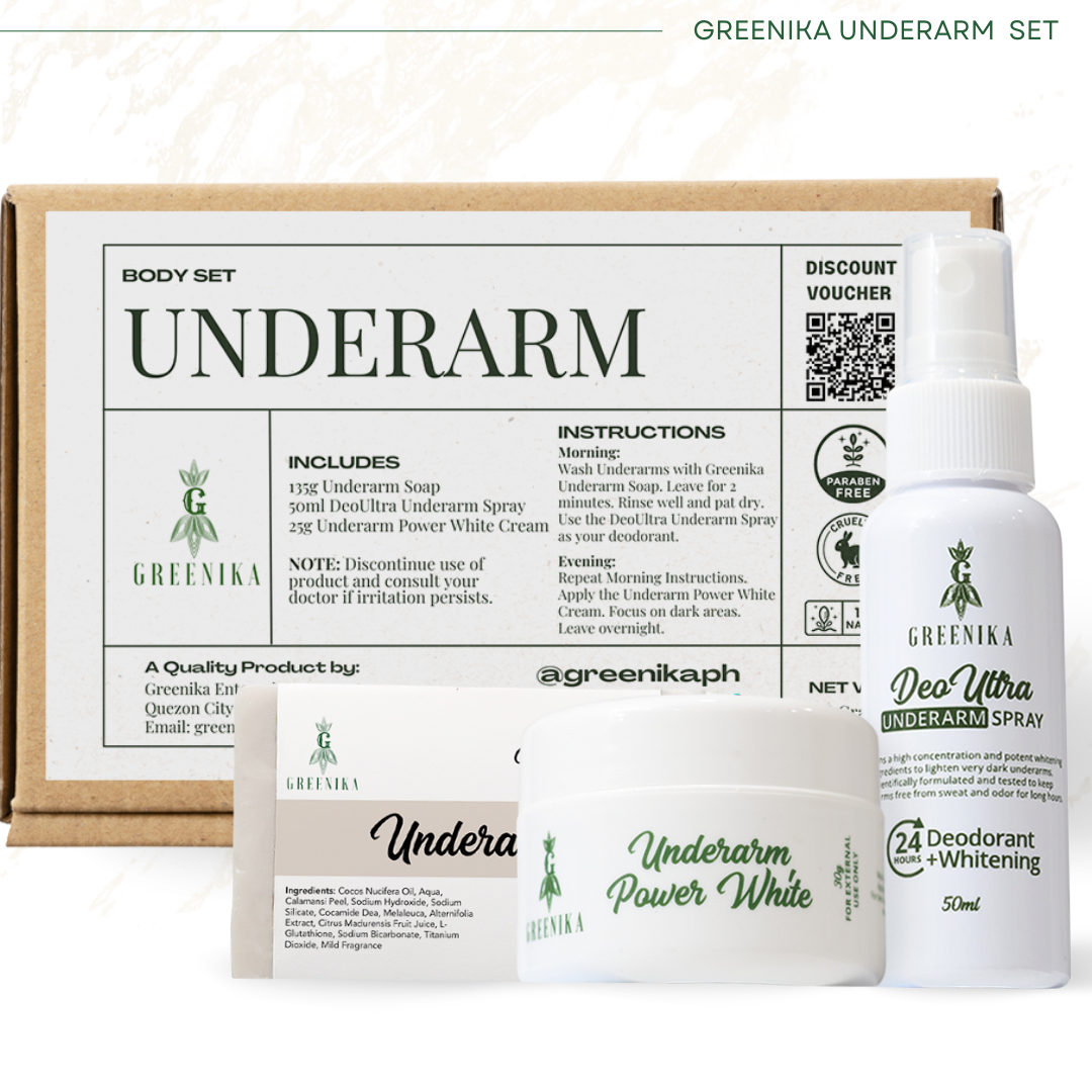 Greenika Underarm Whitening + Deodorant Set