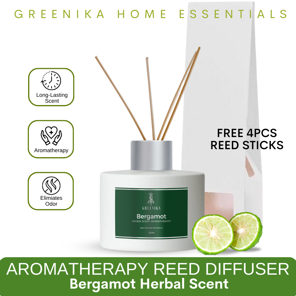 Greenika Reed Diffuser with 4pcs Reed Sticks