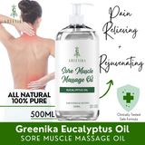 250ML Greenika Peppermint Massage Oil