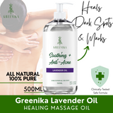 250ML Greenika Peppermint Massage Oil