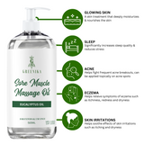 250ML Greenika Eucalyptus Massage Oil