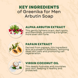 Greenika for Men Organic Alpha Arbutin Soap